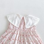 【66-90cm】ロンパース ベビー ピンク ストライプ スウィート - 画像 (9)