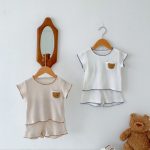 【66-100cm】セットアップ クマ 刺繡 柔らかい - 画像 (10)