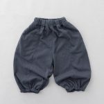 【80-130cm】パンツ 無地 ウエストゴム バルーンパンツ - 画像 (5)