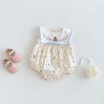 【66-90cm】ロンパース クマ柄 キュート - 画像 (2)