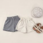 【73-120cm】ショートパンツ 柔らか 無地 - 画像 (3)
