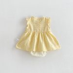 【66-90cm】ロンパース アヒル チェック 可愛い ベビー服 - 画像 (4)