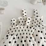 【66-100cm】ロンパースorワンピース ドット プリンセス 姉妹服 - 画像 (13)