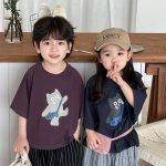 【80-140cm】半袖Tシャツ ねこ柄プリント ビッグシルエット - 画像 (20)