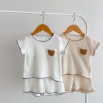 【66-100cm】セットアップ クマ 刺繡 柔らかい - 画像 (13)