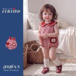 【66-90cm】ロンパース アップル チェック 可愛い - 画像 (5)