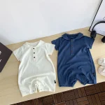 【66-100cm】ロンパース ベビー カジュアル 丸襟 - 画像 (12)