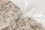 【66-90cm】ロンパース ベビー 半袖 レース襟 花柄 - 画像 (21)