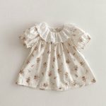 【66-90cm】ロンパース ベビー フラワー ブラウス＆ブルマ - 画像 (9)