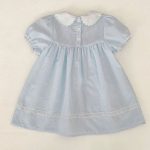 【66-130cm】ロンパースorワンピース ブルーフラワー刺繡 姉妹服 - 画像 (17)
