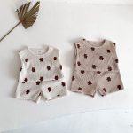 【66-90cm】セットアップ クマ柄 ワッフル - 画像 (9)