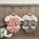 【73-100cm】セットアップ or Tシャツ ベビー おしゃれ チェック - 画像 (3)