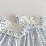 【66-140cm】ロンパースorワンピース ブルー ストライプ 姉妹服 - 画像 (17)