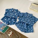 【73-110cm】セットアップ ベビー カートゥーン デニム - 画像 (9)