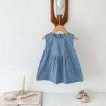 【66-100cm】サロペットorワンピースorセットアップ デニム 無地 - 画像 (8)