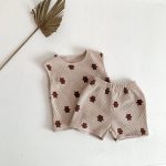 【66-90cm】セットアップ クマ柄 ワッフル - 画像 (5)