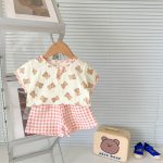 【66-100cm】セットアップ 可愛い クマ柄 コットン 可愛い - 画像 (10)