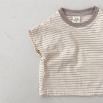 【73-100cm】半袖Tシャツ 男の子 カジュアル ボーダー柄 クルーネック - 画像 (6)