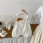 【66-90cm】セットアップ ベビー オーバーオール カジュアル - 画像 (5)
