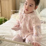 【90-150cm】ルームウェア フリル スウィート セットアップ - 画像 (5)