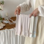 【73-100cm】レギンス ベビー フリル ニット ストレッチ - 画像 (3)