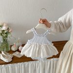 【66-90cm】ロンパース ベビー キャミソール ニット - 画像 (5)