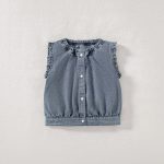 【73-130cm】 トップスorパンツ デニム 無地 シンプル - 画像 (8)