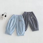 【73-100cm】パンツ ベビー チェック柄 合わせやすい - 画像 (2)