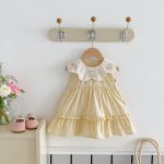 【73-100cm】ワンピース ベビー 折り襟 ノースリープ - 画像 (4)
