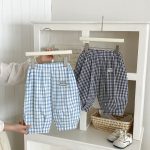 【73-100cm】パンツ ベビー チェック柄 合わせやすい - 画像 (4)