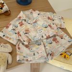 【90-150cm】ルームウェア 折り襟 カートゥーン - 画像 (13)