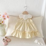【73-100cm】ワンピース ベビー 折り襟 ノースリープ - 画像 (5)