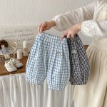 【73-100cm】パンツ ベビー チェック柄 合わせやすい - 画像 (3)