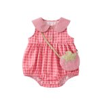 【66-90cm】ロンパースorワンピース チェック柄 キュート - 画像 (5)