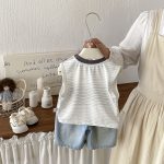 【73-100cm】ベストorパンツ ベビー カートゥーン トレンド - 画像 (5)