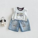 【73-100cm】ベストorパンツ ベビー カートゥーン トレンド - 画像 (2)