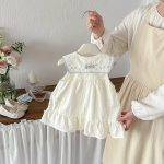 【73-100cm】ワンピース ベビー リボン付き スウィート - 画像 (4)