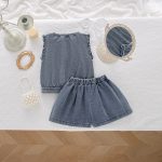 【73-130cm】 トップスorパンツ デニム 無地 シンプル - 画像 (3)