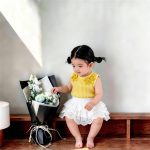 【73-110cm】ベスト ベビー フラワー ニット おしゃれ - 画像 (5)