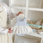 【66-90cm】ロンパース ベビー キャミソール ニット - 画像 (4)
