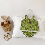 【73-110cm】セットアップ ベビー レース プリント - 画像 (3)