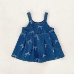 【73-130cm】サロペット リボン付き デニム ゆったり - 画像 (10)