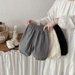 【73-100cm】パンツ ベビー 無地 刺繍 カジュアル - 画像 (7)