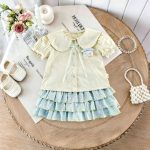 【73-120cm】セットアップ ベビー 折り襟 かわいい - 画像 (3)
