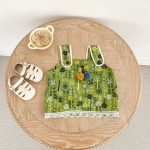 【73-110cm】セットアップ ベビー レース プリント - 画像 (6)