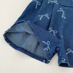 【73-130cm】サロペット リボン付き デニム ゆったり - 画像 (15)