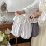 【73-100cm】パンツ フリル 切り替え スウィート - 画像 (4)