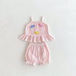 【66-100cm】セットアップ ベビー キャミソール かわいい - 画像 (4)