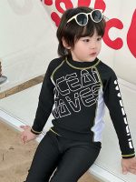 【90-145cm】水着 UVカット長袖 速乾 セパレートスイムウェア - 画像 (2)