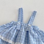【66-90cm】セットアップ ベビー チェック柄 フリル - 画像 (8)